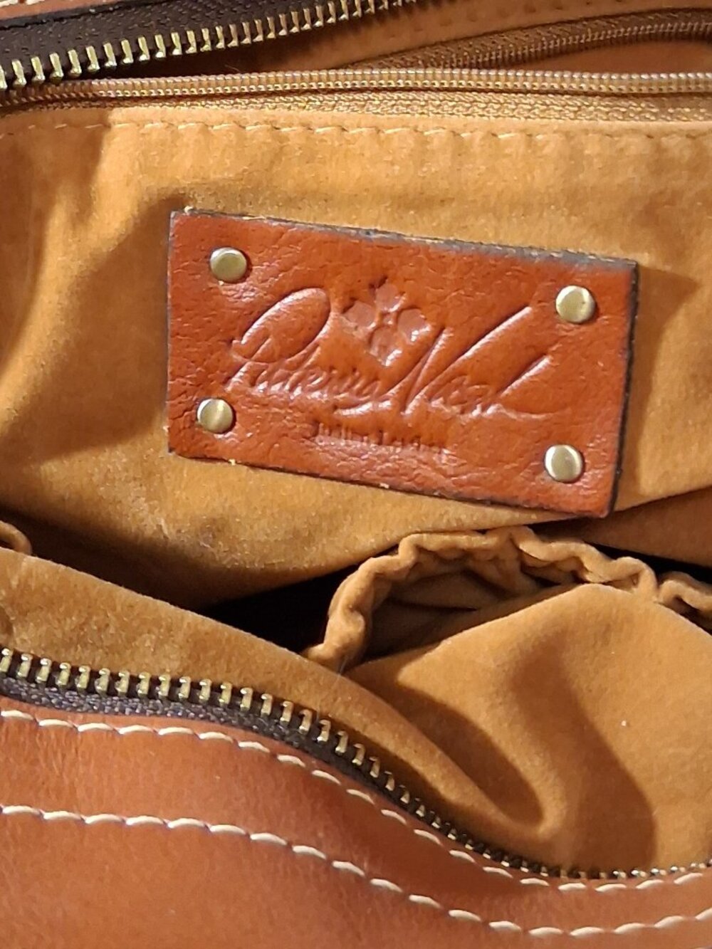 Patricia Nash Leather Poppy Tote Bag Tropical Dreams Pineapple Leather - Picture 11 of 16